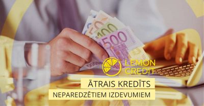 bilde steidzams kredīts neparedzētiem izdevumiem - kā saņemt