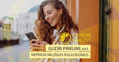 bilde gudri pirkumi, kas neprasa milzīgus ieguldījumus